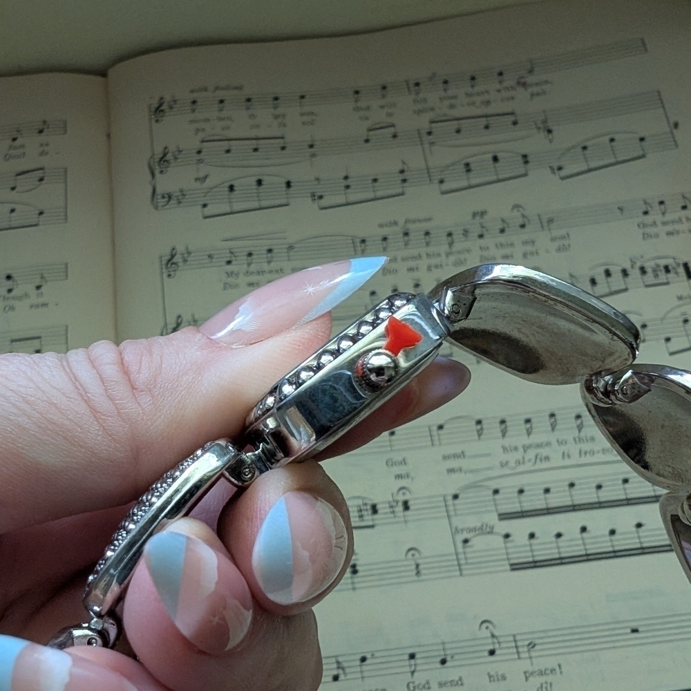 Silver Textured Bracelet Watch - Picture 6 of 10